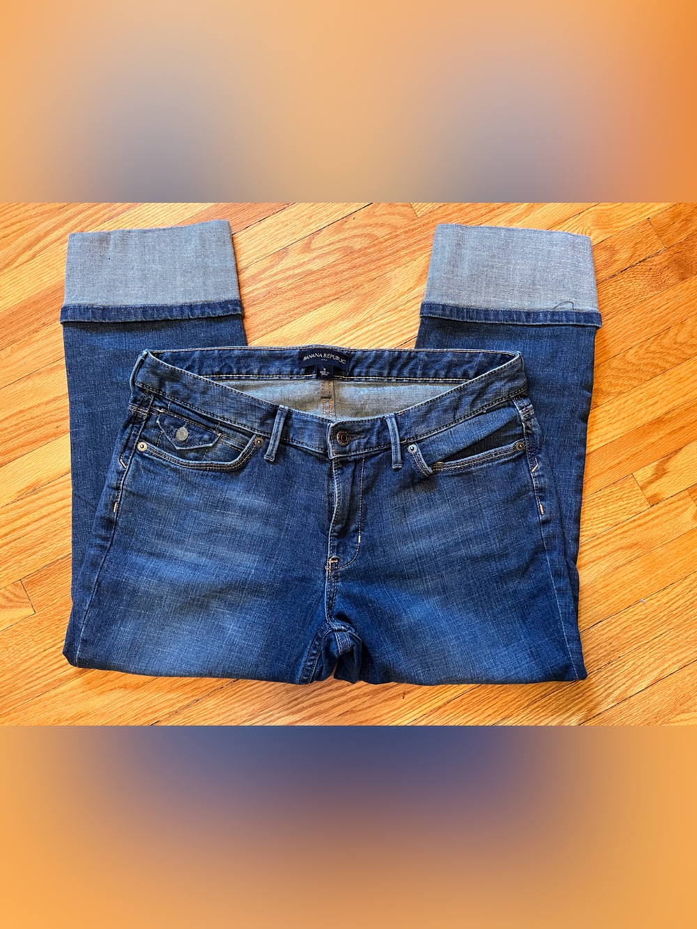 Banana Republic Dark Blue Women's Denim capris